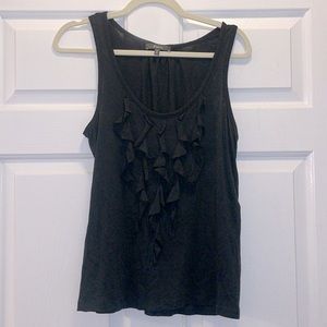 Express Ruffle Front Tank Top